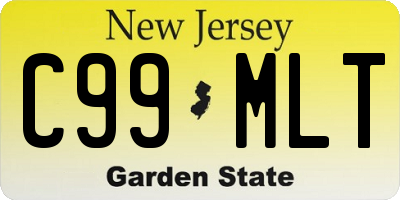 NJ license plate C99MLT