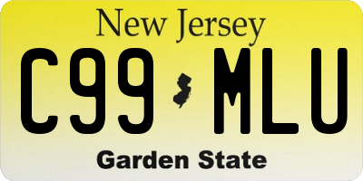 NJ license plate C99MLU
