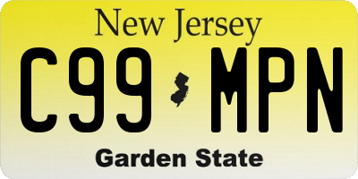 NJ license plate C99MPN