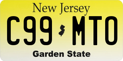 NJ license plate C99MTO