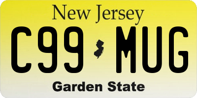 NJ license plate C99MUG