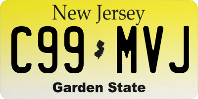 NJ license plate C99MVJ