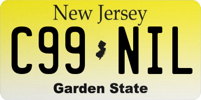 NJ license plate C99NIL