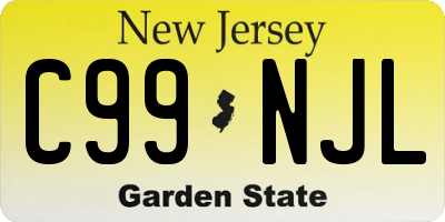 NJ license plate C99NJL