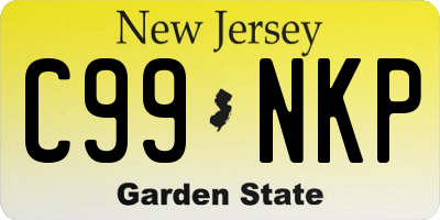 NJ license plate C99NKP