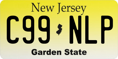 NJ license plate C99NLP