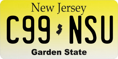 NJ license plate C99NSU