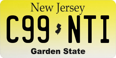 NJ license plate C99NTI
