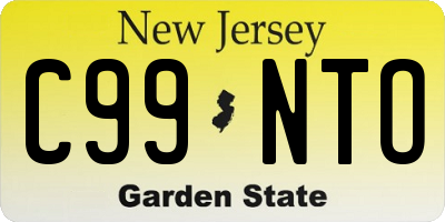 NJ license plate C99NTO