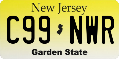 NJ license plate C99NWR
