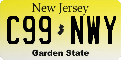 NJ license plate C99NWY