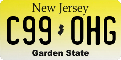 NJ license plate C99OHG