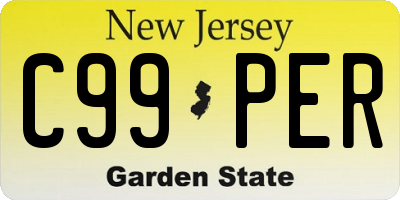 NJ license plate C99PER
