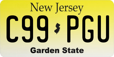 NJ license plate C99PGU
