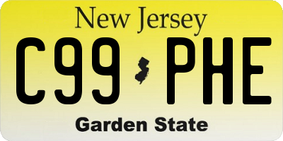 NJ license plate C99PHE