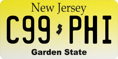 NJ license plate C99PHI