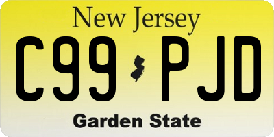 NJ license plate C99PJD