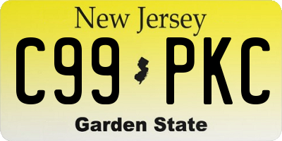 NJ license plate C99PKC