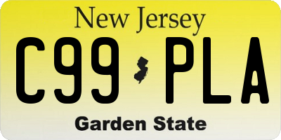 NJ license plate C99PLA
