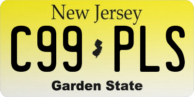 NJ license plate C99PLS