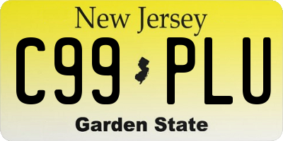 NJ license plate C99PLU