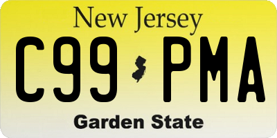 NJ license plate C99PMA