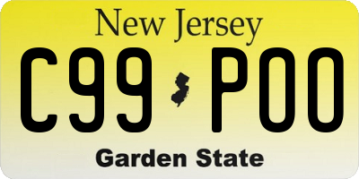 NJ license plate C99POO