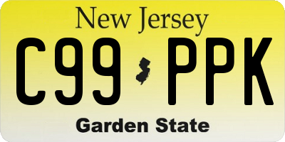 NJ license plate C99PPK