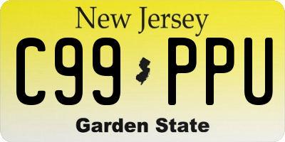 NJ license plate C99PPU