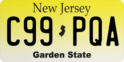 NJ license plate C99PQA