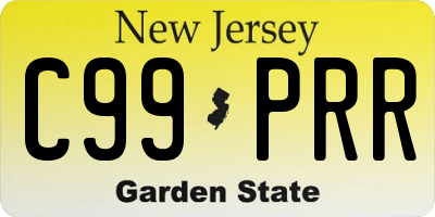 NJ license plate C99PRR