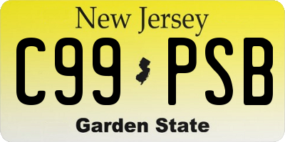 NJ license plate C99PSB