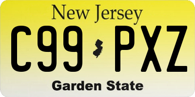 NJ license plate C99PXZ
