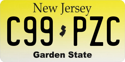 NJ license plate C99PZC