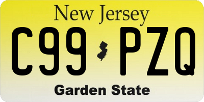 NJ license plate C99PZQ