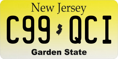 NJ license plate C99QCI