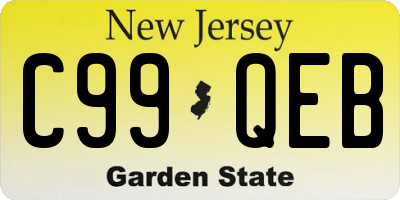 NJ license plate C99QEB