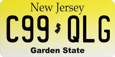 NJ license plate C99QLG
