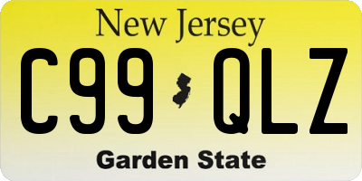 NJ license plate C99QLZ