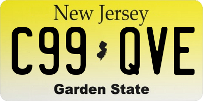 NJ license plate C99QVE