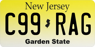 NJ license plate C99RAG