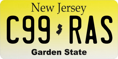 NJ license plate C99RAS