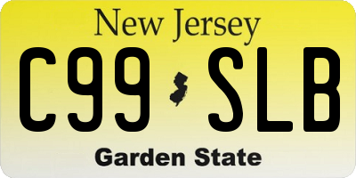 NJ license plate C99SLB