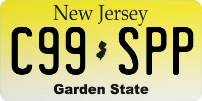 NJ license plate C99SPP
