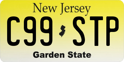 NJ license plate C99STP