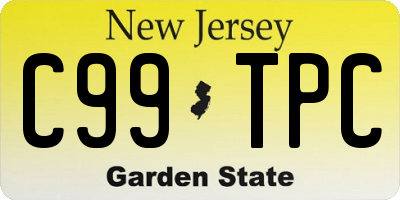 NJ license plate C99TPC