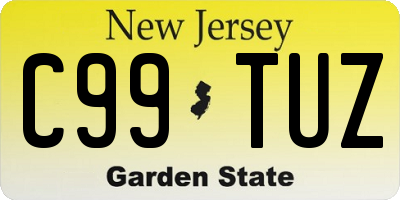 NJ license plate C99TUZ