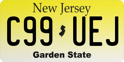 NJ license plate C99UEJ