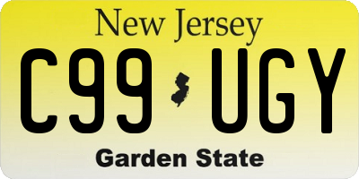 NJ license plate C99UGY