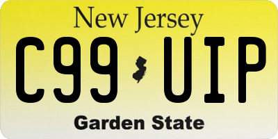 NJ license plate C99UIP
